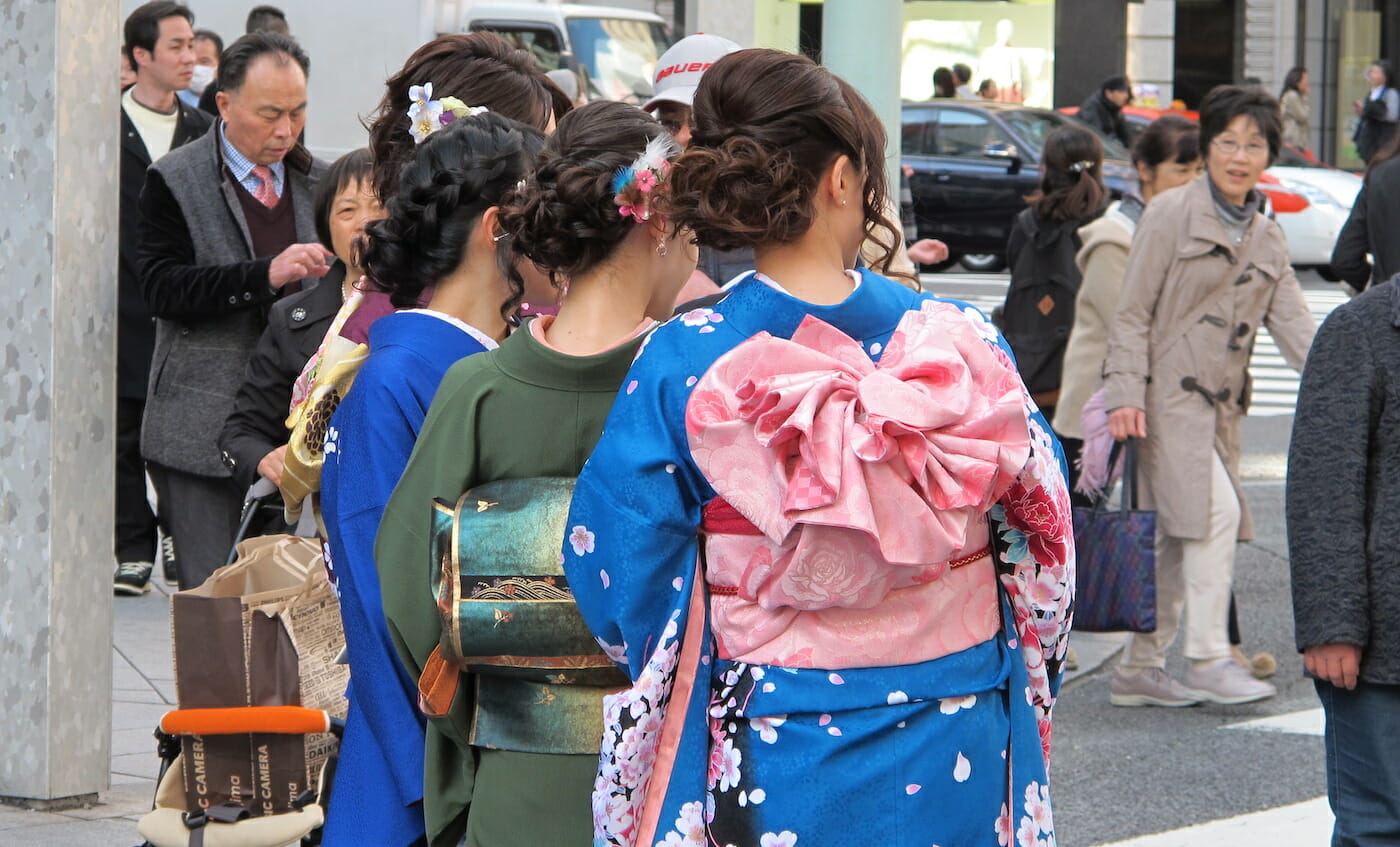 Japonesas en Ginza, Tokio