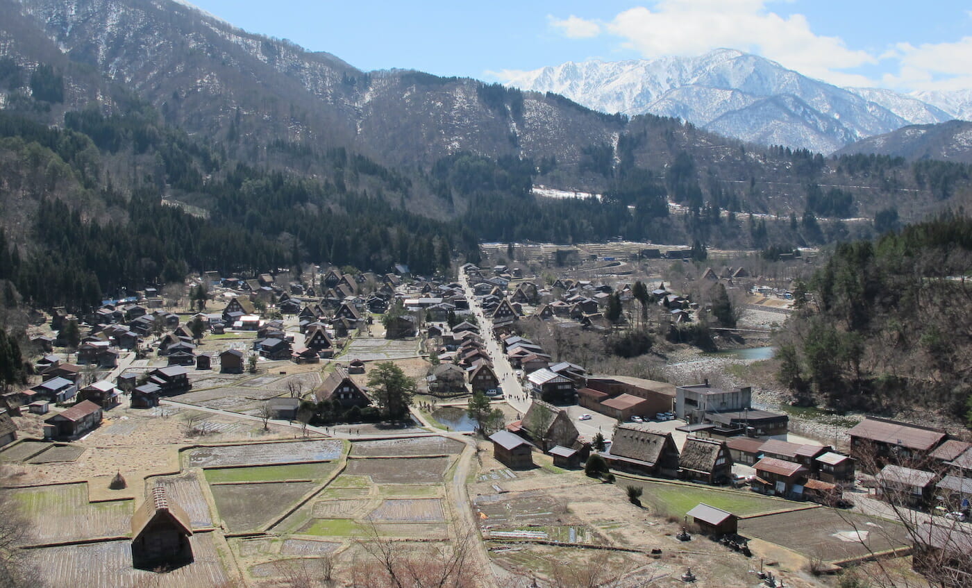 Vista de la aldea de Shirakawa-Go
