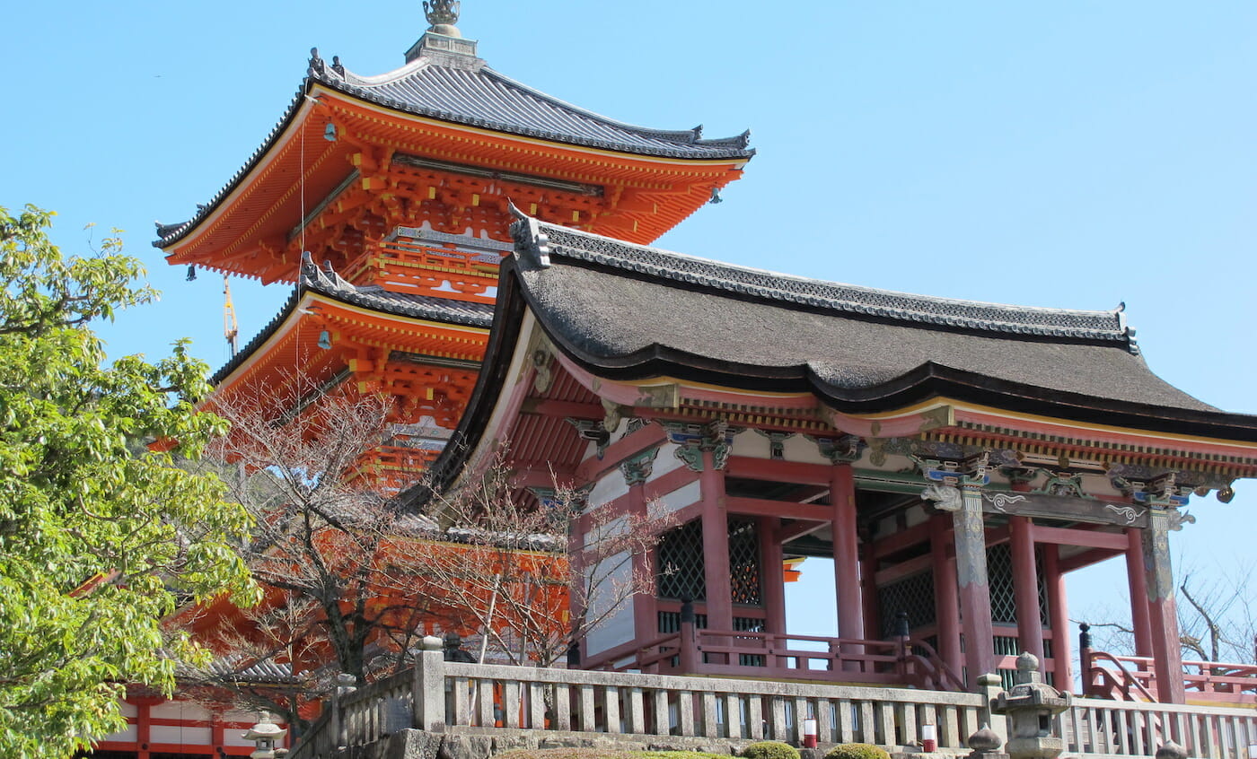 Templo de Kiyomizudera en Kioto, Japón