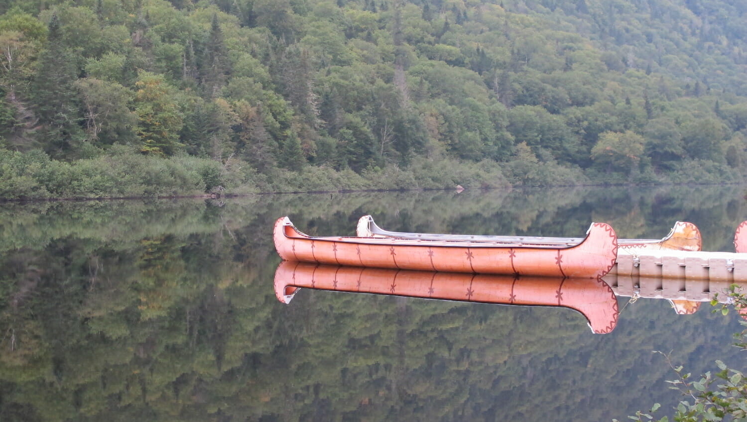 Canoas en el Parque Nacional Jacques Cartier