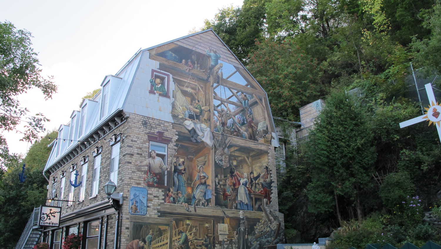 Mural Fresque du Petite Champlain de Quebec