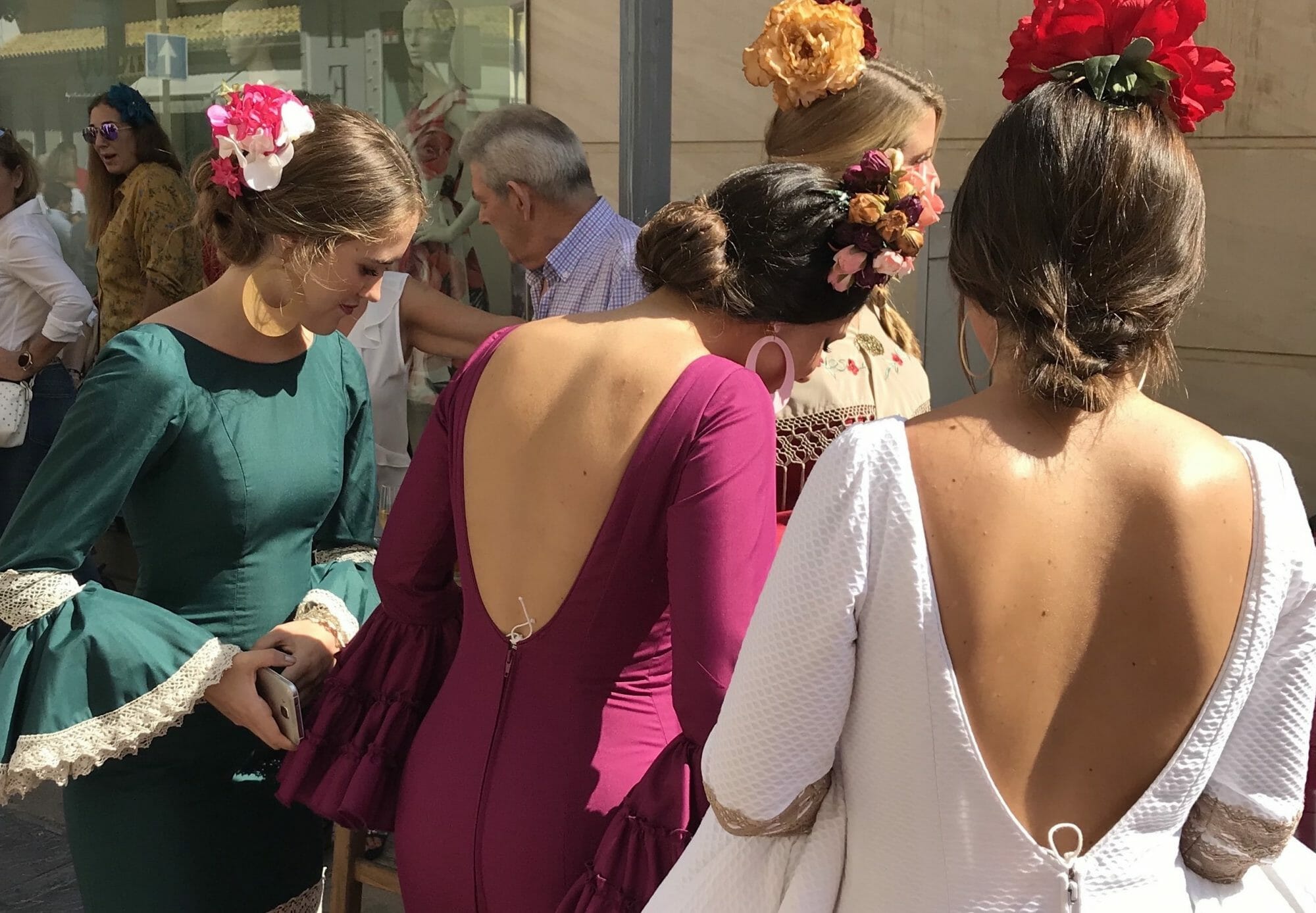 Flamencas en el centro de Fuengirola